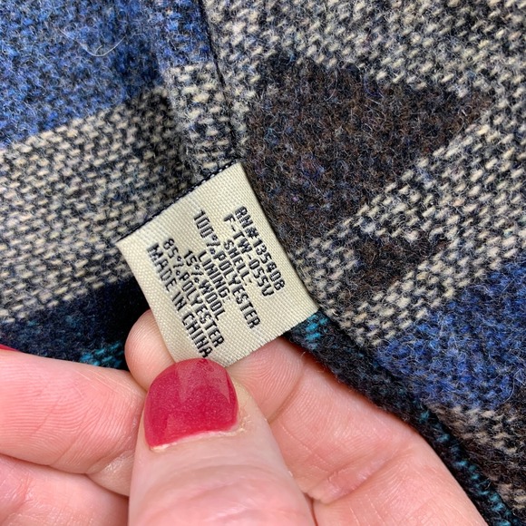 Red River Vest Womens 2X Blue Faux Suede Aztec Southwest Lined Heavyweight Zip - Picture 12 of 13